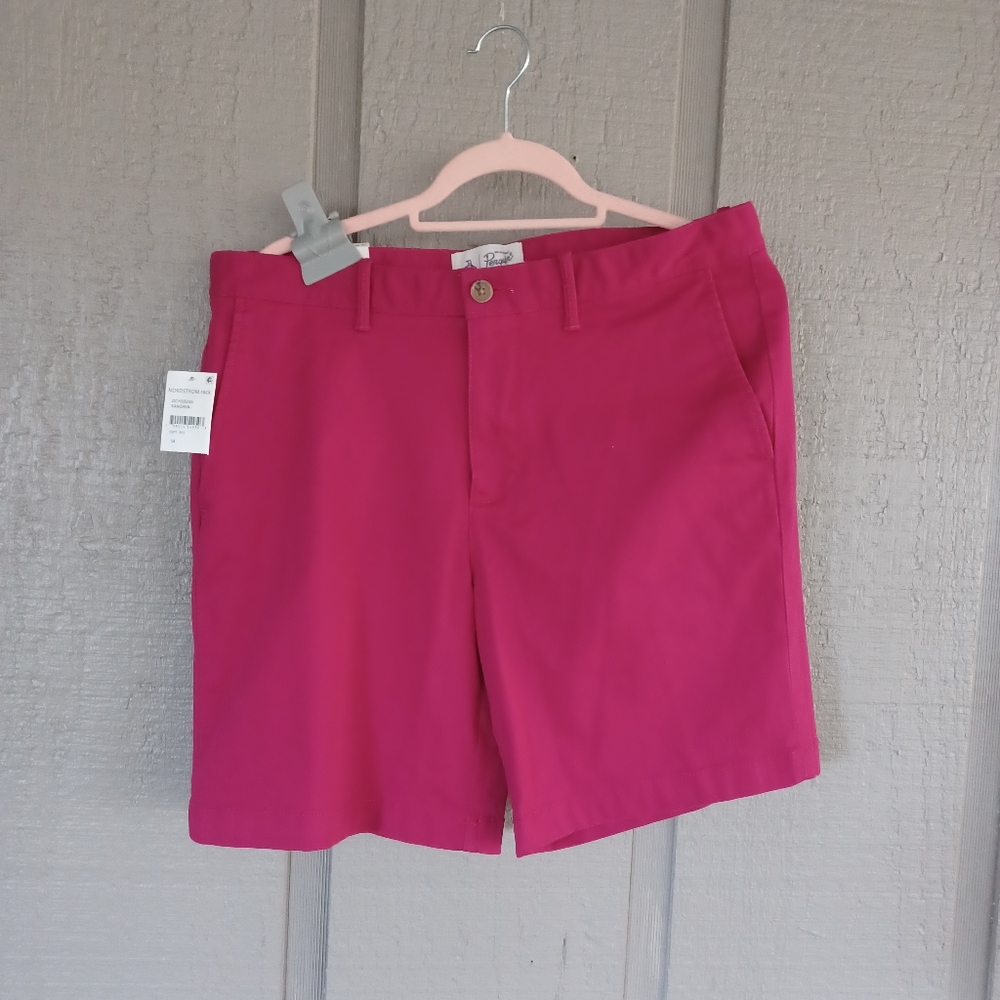 An Original Penguin Shorts Color Size 34 Sangria Stretch Slim Fit 8 Inch Inseam